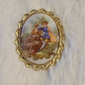 Antique Style Romance Brooch